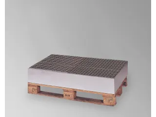 Palletopzetbak 2x 200l 210l Staal 240x 1250x 820mm Rooster - 2