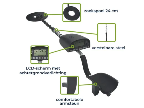 Metaaldetector Premium Zoekdiepte 25cm