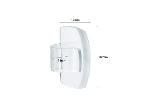 Kabelklem Command rond incl bevestigingsstrips transparant 4 stuks