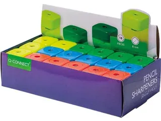 Potloodslijper 1-Gaats Geassorteerde Kleuren tot 8mm - 5