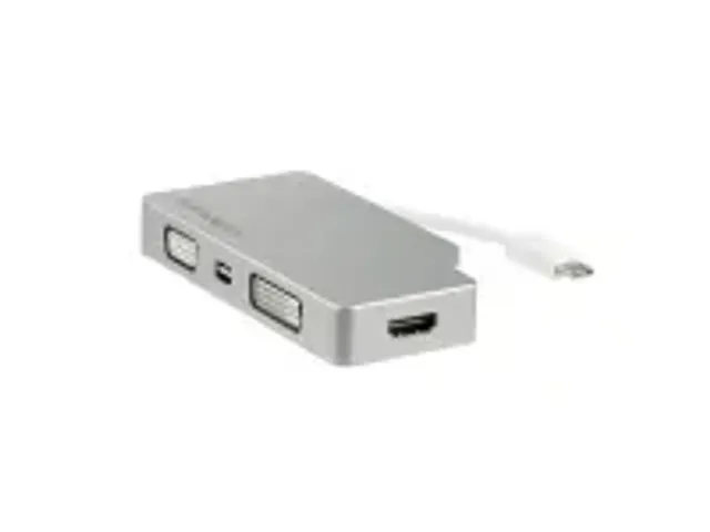 OUTLET Aluminium A/v Reisadapter 4-in-1 Usb-c Naar Vga, Dvi, Hdmi Of M