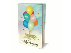 Interstat Uitnodiging Ballonnen PK 875 Set van 6 kaarten + enveloppen