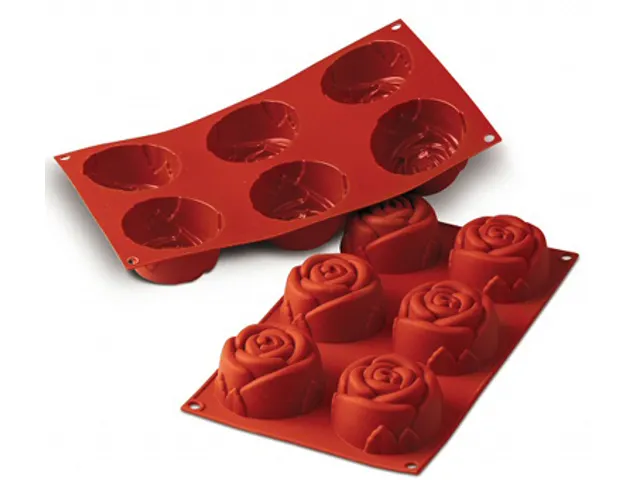 Silikomart Siliconen 1/3 GN Bakmat SILICON FLEX Rose SF077