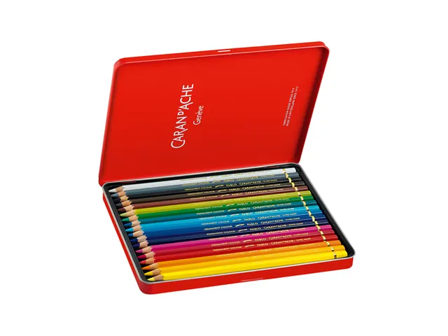 Crayon de couleur Caran d’Ache Pablo boîte 18 pièces assorti