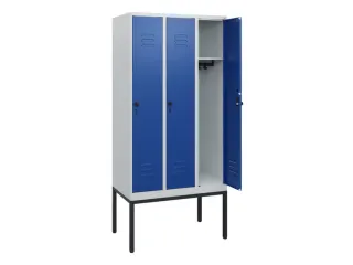 locker,HxBxD 1950x900x500mm,3vak,vak B 300mm,draaigrendel - 2