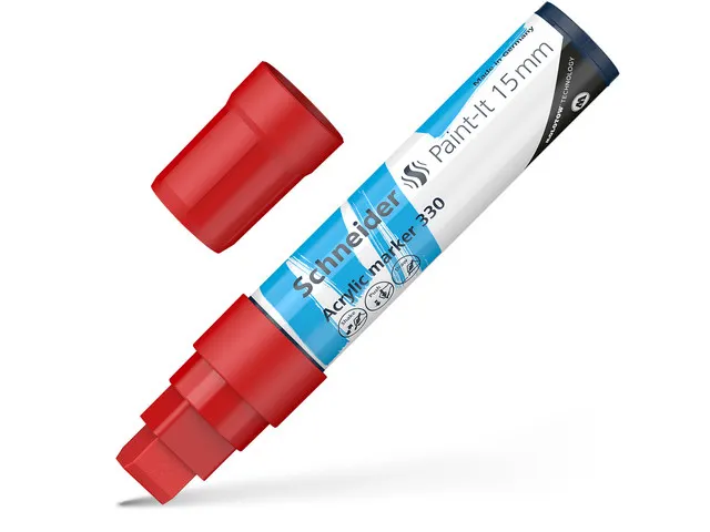 Acrylmarker Schneider Paint-It 330 15mm rood