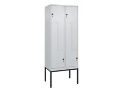 Z-garderobekast,HxBxD 2120x800x500mm,vak B 200/400mm,draaigrendel
