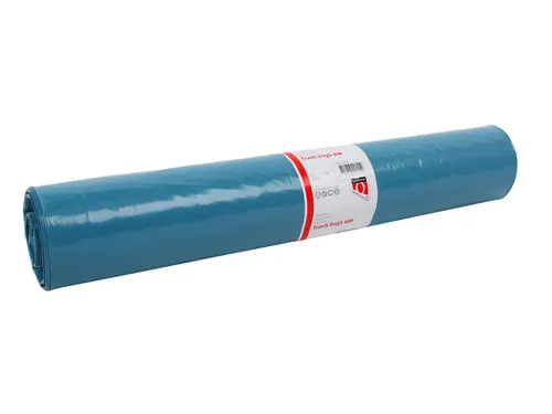 Afvalzak Quantore LDPE T50 160L blauw extra stevig 90x110cm rol à 20s