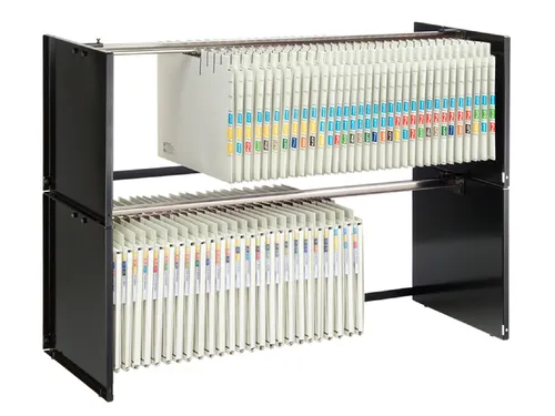 Hangmappenrek Jalema Lateraal Secolor stapelbaar 110cm zwart A4