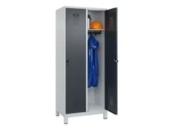locker,HxBxD 1950x800x500mm,2vak,vak B 400mm,draaigrendel,voeten