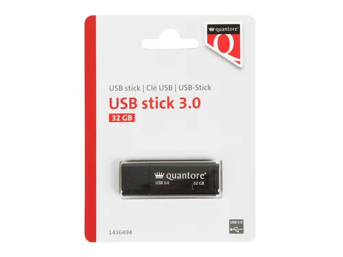 Quantore USB-stick 3.0 32GB Zwart