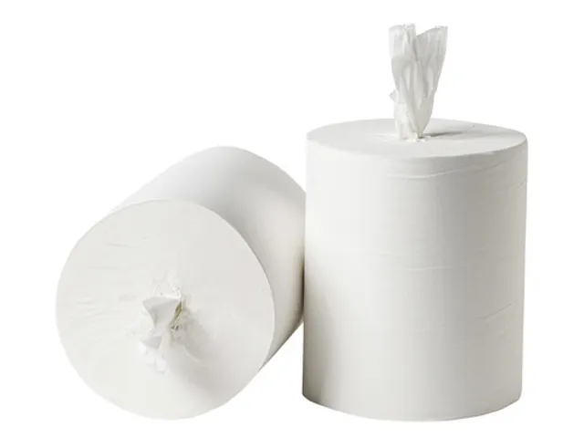 Poetsrol midi cellulose coreless 1-laags 6 Rol