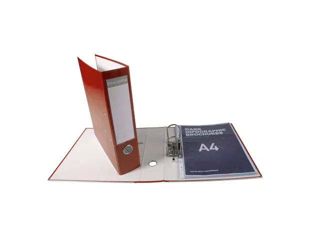 Ordner karton/PP A4 75mm bordeaux