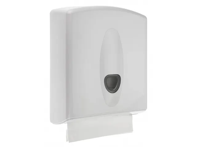 Handdoekdispenser Midi Kunststof Wit C-vouw Z-vouw