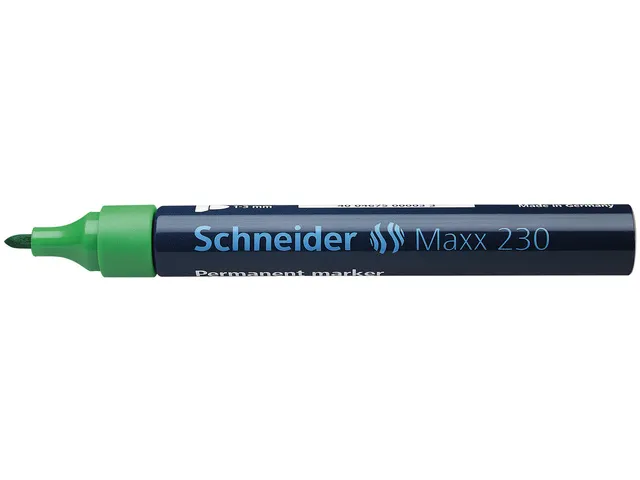 Marker Schneider Maxx 230 permanent ronde punt groen