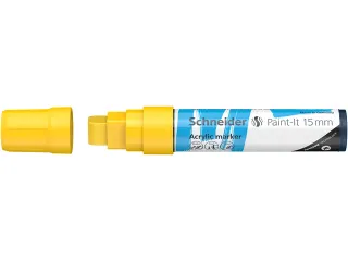 Acrylmarker Schneider Paint-It 330 15mm geel - 3