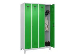 locker,HxBxD 1950x1200x500mm,4vak,vak B 300mm,cil.-slot,voeten
