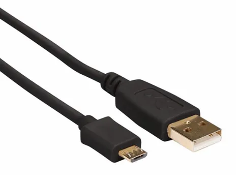 USB 2.0 A-Plug Naar Micro-USB Plug / Koper / Basis / 0.75m / Verguld