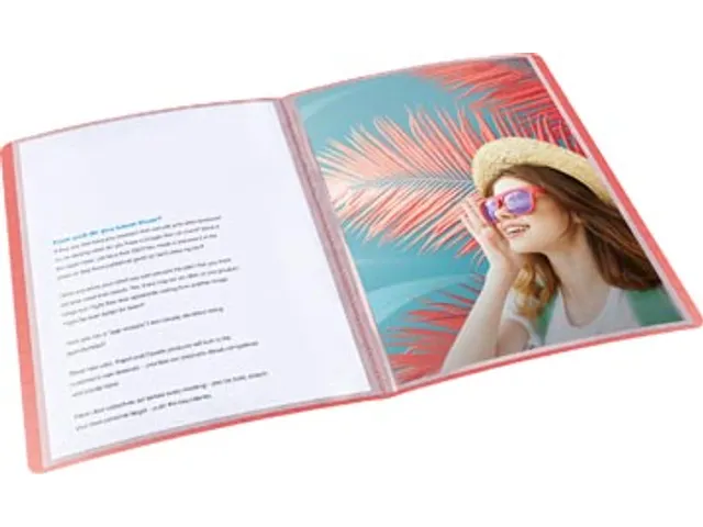 Colour'Breeze protège-documents, ft A4, corail