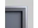 Cadre clipsable 70x100cm Coins biseautés 32mm Argent