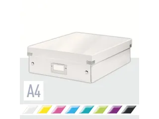 Sorteerbox WOW Click & Store 281x100x370mm wit 85% gerecycled karton - 2
