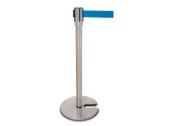 sjorbandsysteem m. 1riem(en) riem L 2.5m paal HxØ 890x63mm riem blauw