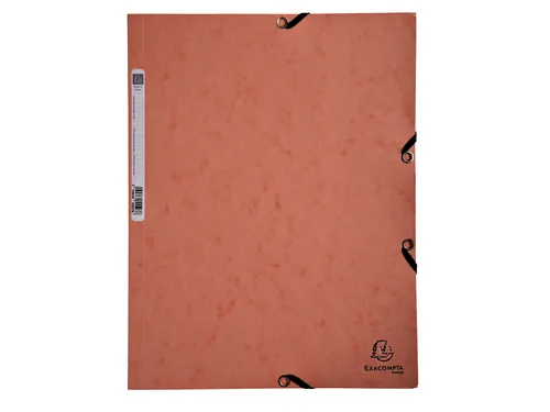 Elastomap Exacompta Aquarel A4 3 kleppen 400gr glanskarton roze