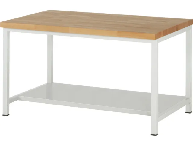 werkbank,HxBxD 840-1040x1500x900mm,beukblad,draagverm. 1250kg