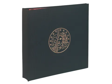 Ringband Muntenverzameling + 5 Plastic Vellen Zwart