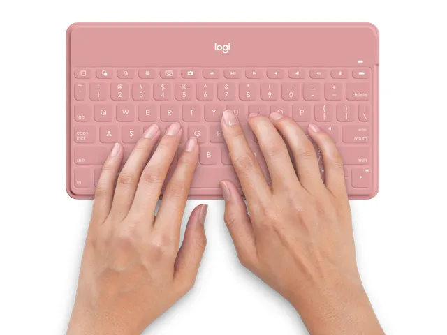 Clavier Bluetooth Logitech Keys-To-Go rose QWERTY Anglais US
