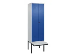 locker voor scheiding van kleding,HxBxD 2120x600x815mm,2vak