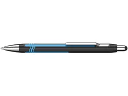 Balpen Schneider Epsilon XB huls zwart/blauw, blauwschrijvend