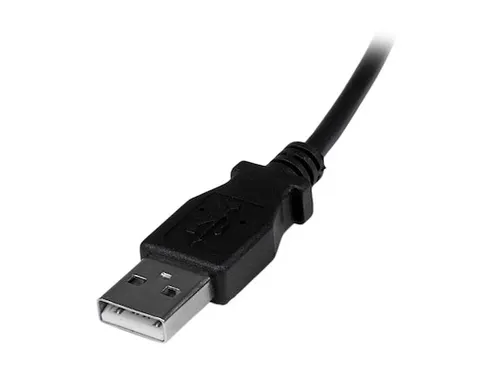 2m micro USB-kabel A-naar-micro-B met neerwaartse hoek