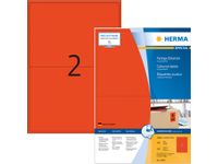 Herma 4567 Gekleurde Etiketten 199.6x143.5mm Rood permanent