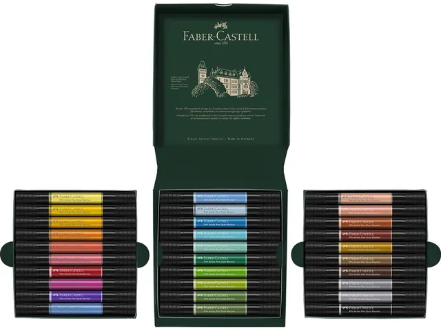 Tekenstift Faber-Castell Pitt Artist Pen duo marker etui a 30 stuks