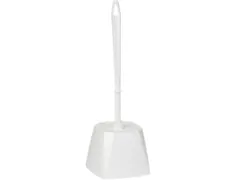 Vikan Classic toiletborstel met vierkante houder wit medium vezels 400