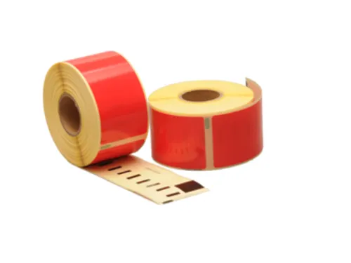 Dymo Compatible Label 99012 36x89mm Rood