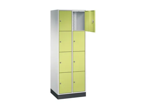 lockerkast,RAL 7035/RDS1108060,HxBxD 1950x620x500mm,2x4vakken