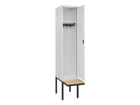 locker met bank,HxBxD 2120x400x815mm,1vak,vak B 400mm,cilinderslot
