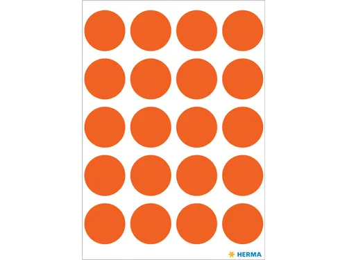 HERMA 1872 Multipurpose etiketten Rond 19mm Rood 100 stuks