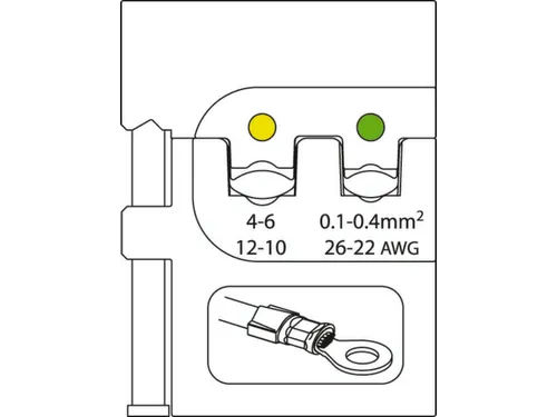 S 8140 E Krimptangset ELEKTRONISCH 4-delig