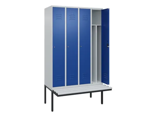 locker voor scheiding van kleding,HxBxD 2120x1200x815mm,4vak