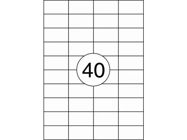 Etiket Rillstab 52.5x29.7mm Wit