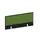 baliepaneel,v. bureau,aanbouw achter,B 1000mm,CC-zwart,BN7048-groen