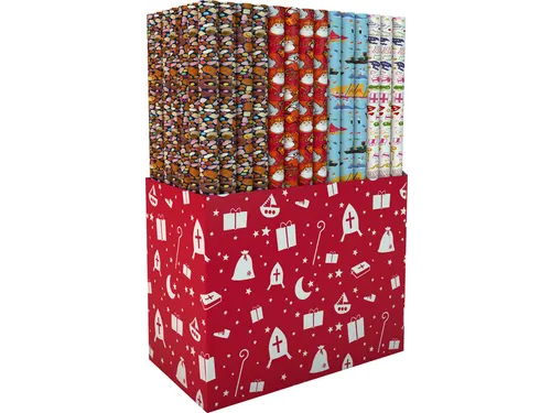 Geschenkpapier Sint 250x46.5cm SW 33x465x33mm