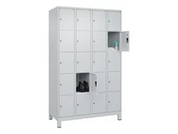 lockerkast HxBxD 1950x1200x500mm 4x5vakken cil.-slot voeten