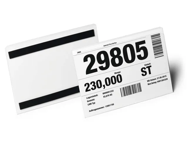 Magnetische documenthoes HARD COVER A5 liggend formaat 10 Stuks