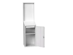 lessenaarkast met achterwand 2000x525x550mm 1 legbord RAL7035