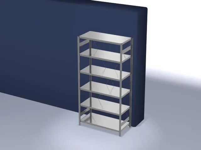 systeemstelling,grondveld,HxBxD 2500x1360x635mm,vakl. 330kg