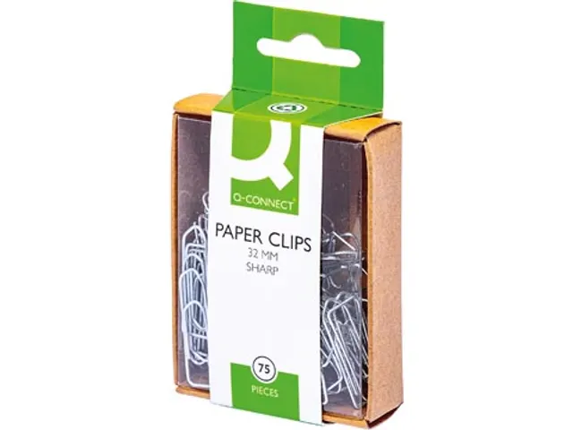 Papierklem 32mm Doos 75 Stuks Ophangbaar